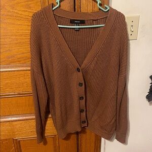 Forever 21 Women's Auburn Button Up Cardigan/Sweater